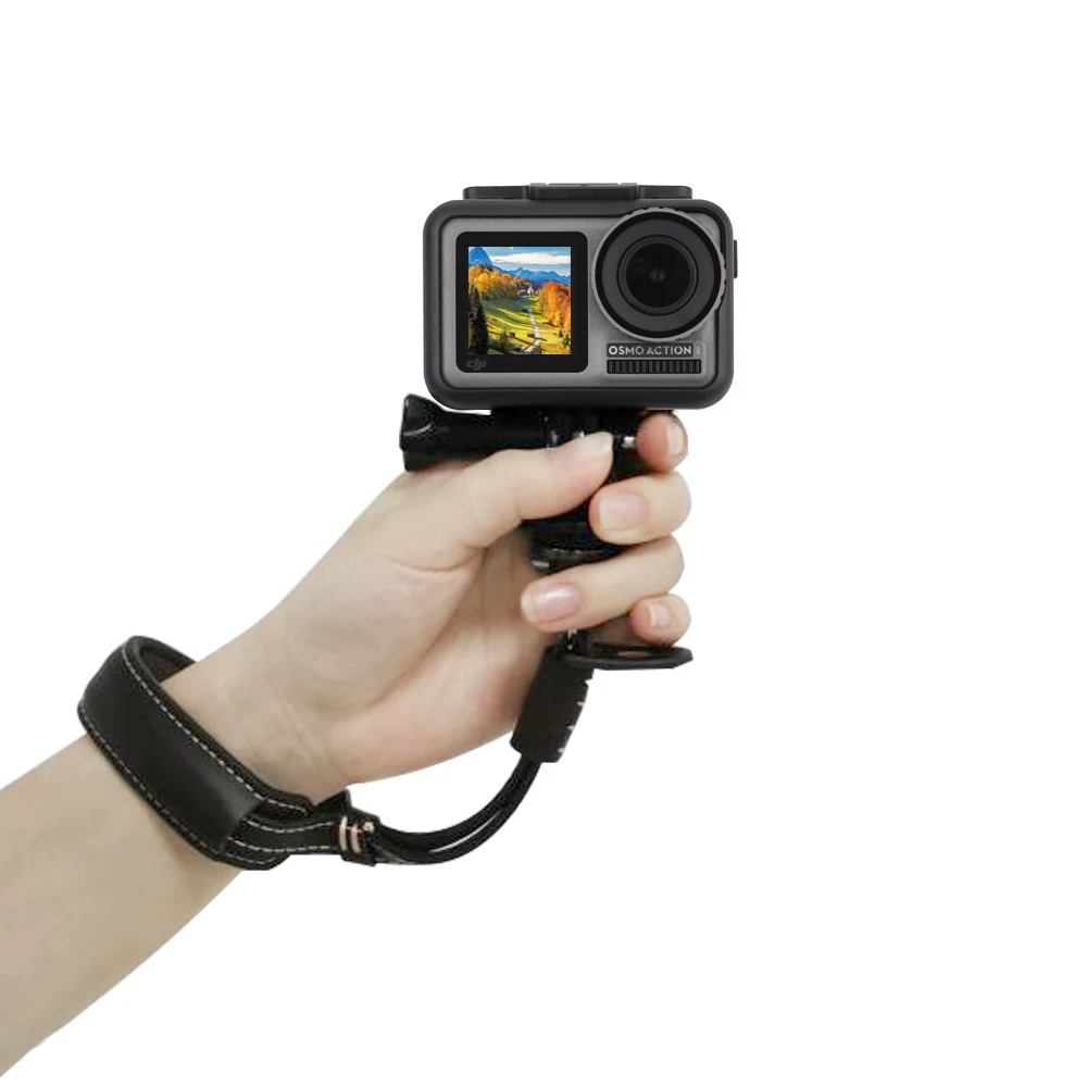 Регулируемая Веревка для DJI Osmo Action из искусственной кожи Медная гайка адаптер