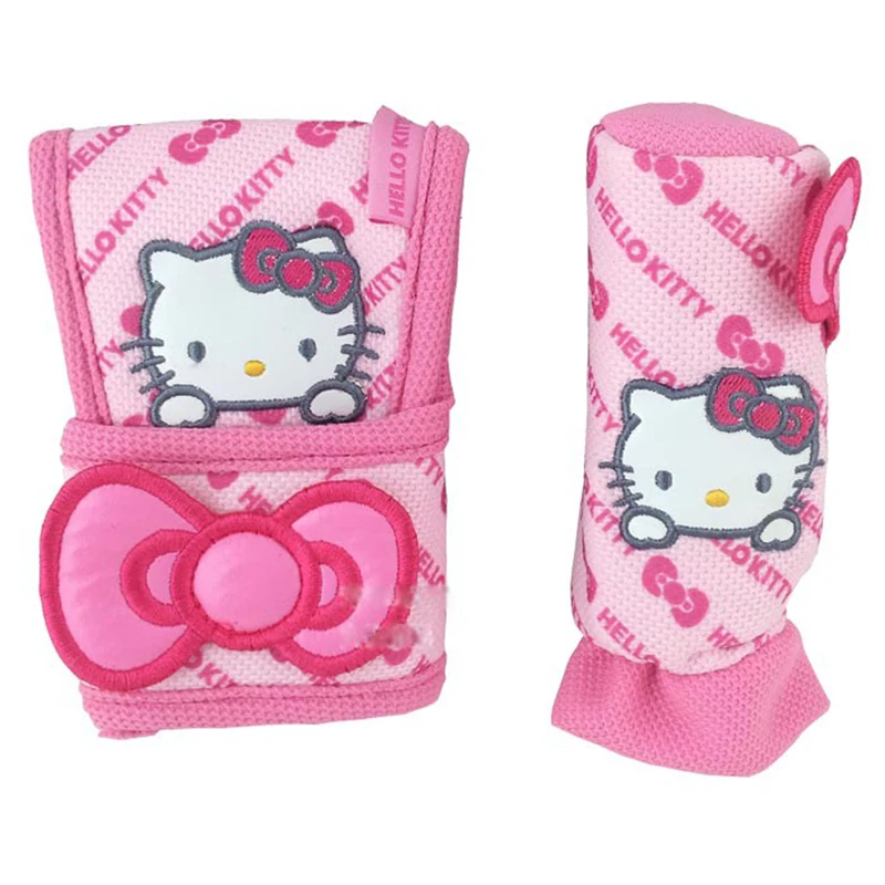 Pink-Car-Styling-Car-Seat-Covers-Interior-Accessories-Hello-Kitty-Car-Steering-Wheel-Cover-Handbrake-Gears(6)