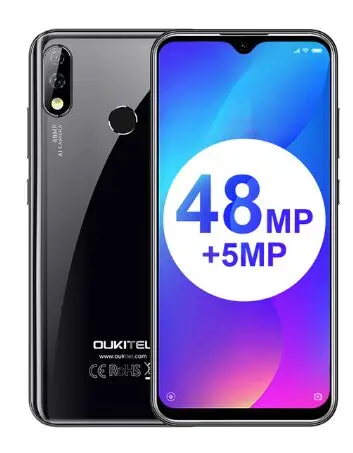 OUKITEL Y4800 6," FHD+ Android 9,0 Pie 6GB 128GB смартфон 4000mAh 9 V/2A Quick Charge 48.0MP 4G мобильный телефон PK redmi note 7