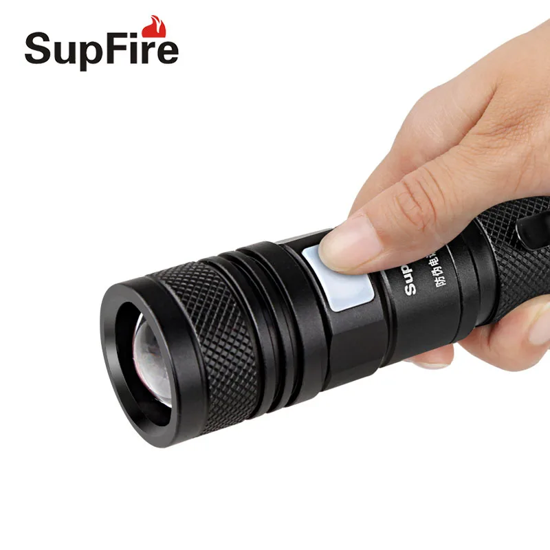 Supfire Flash светильник USB Linterna светодиодный A2 Lanterna 2000lm 18650 Zoom фонарь светильник 10 Вт для Imalent Convoy Fenix Sofirn Nicron O светильник