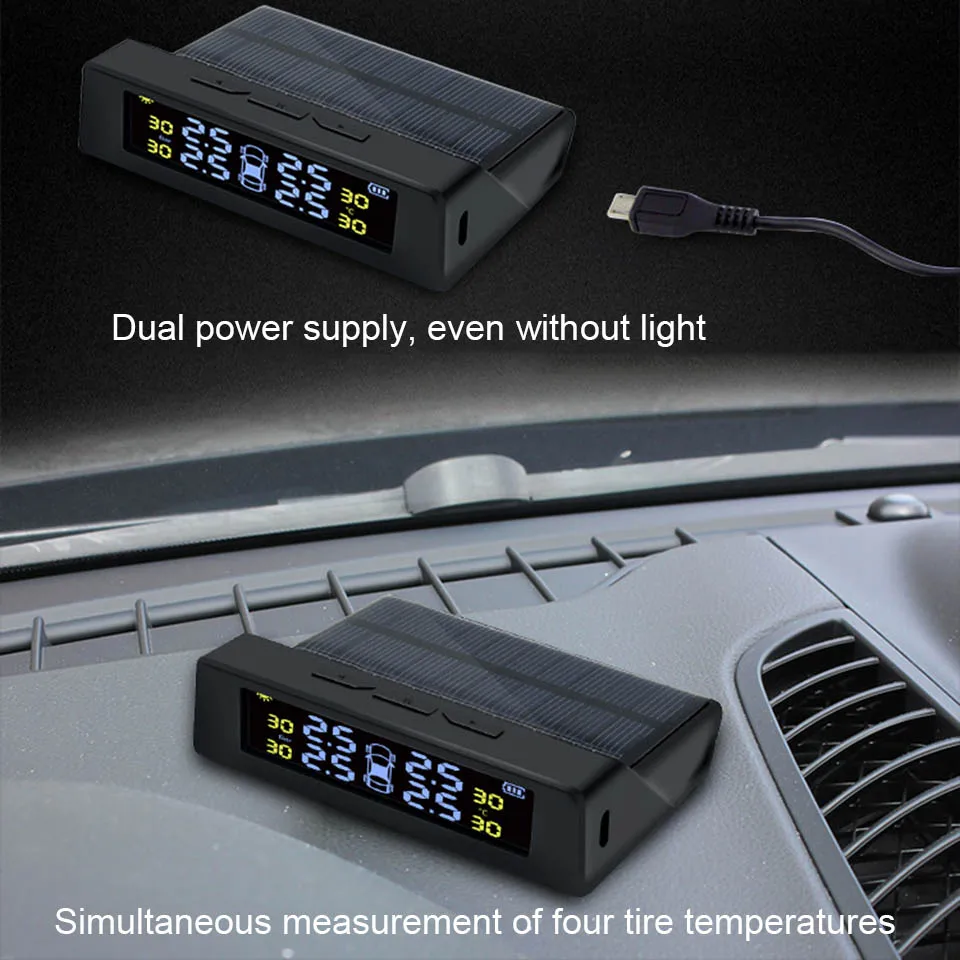 Solar Power Car TPMS Tire Pressure Monitoring System  (5)