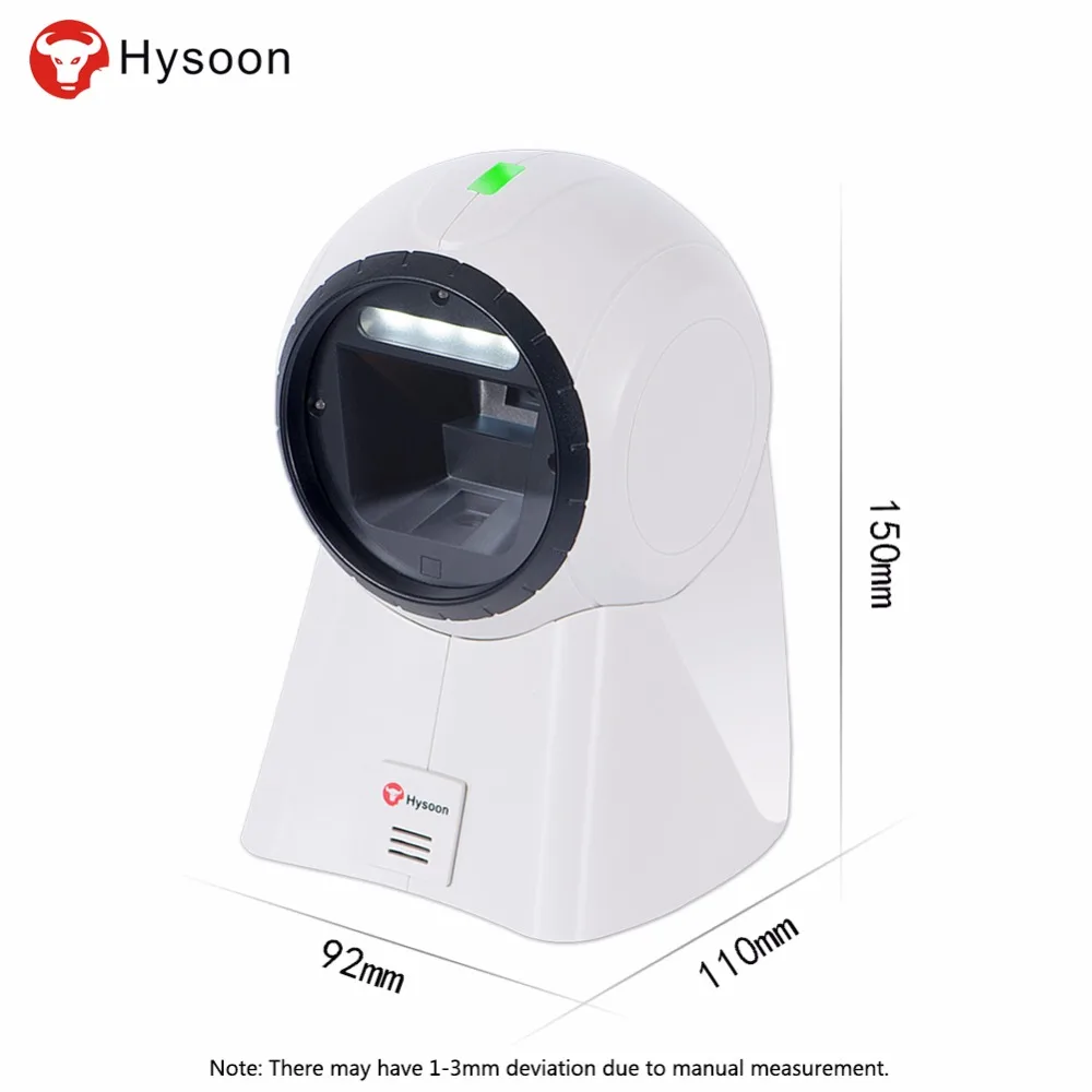 1D 2D Barcode Scanner Desktop Bar Code Reader with Automatic IR Sensor Scanning Platform fit POS S9T-YIr (33)