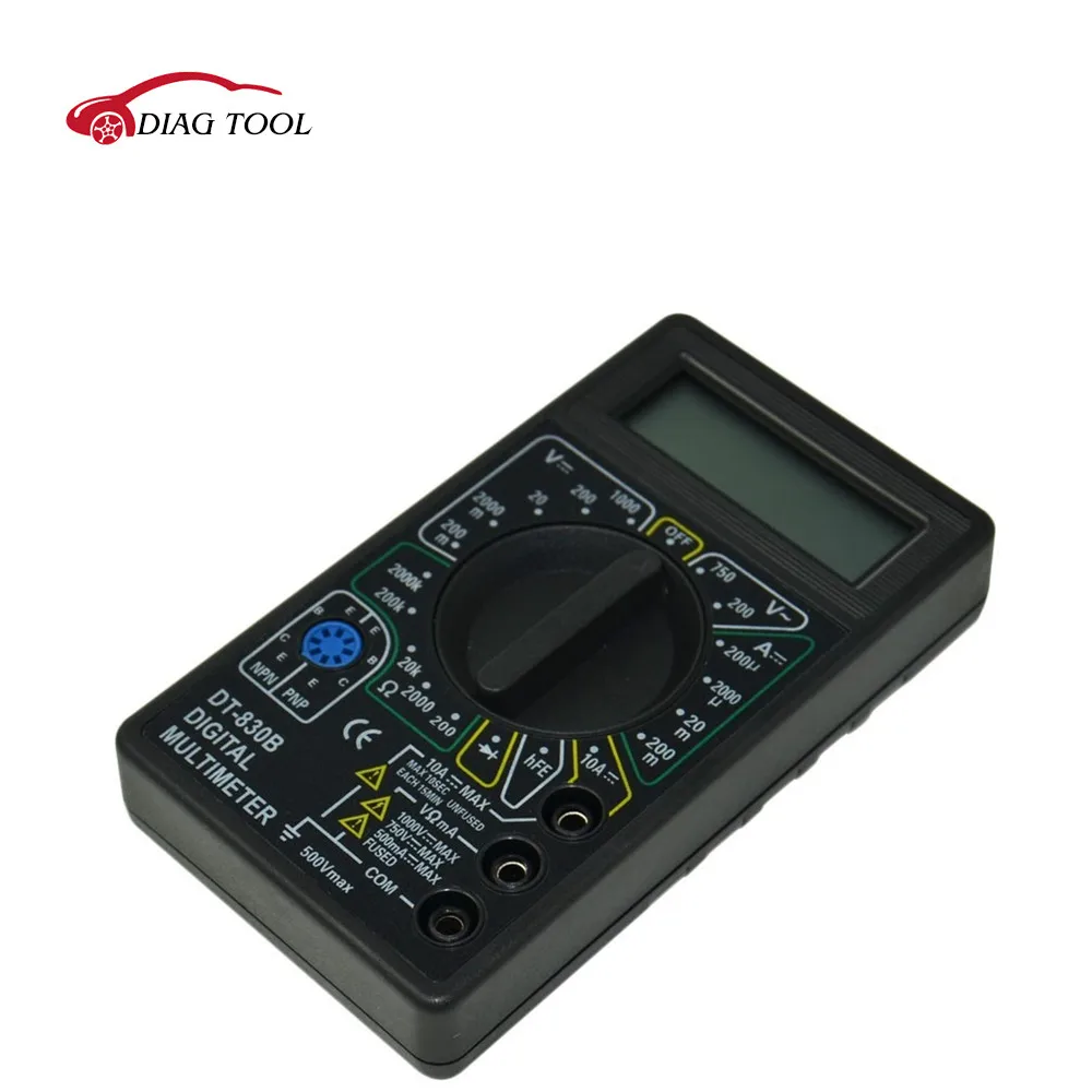 

DT830 B Ammeter Voltmeter Ohm Electrical Tester Meter Professional Digital Multimeter DT830B