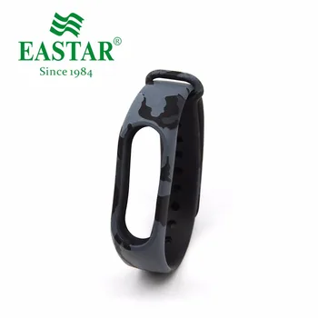 

Eastar Black and Gary Smart Watch Strap For XiaoMI Band Accessories Colorful Replacement Wristbands Silicone Band For Mi Band 2