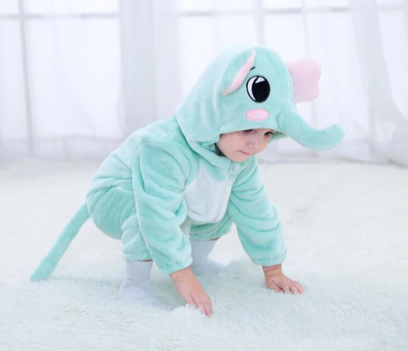 Baby Nemo Fish Pajamas Clothing Newborn Infant Romper Onesie Cute Animal Costume Outfit Hooded Jumpsuit Winter For Boy Girl Baby Bodysuits Fur Baby Rompers