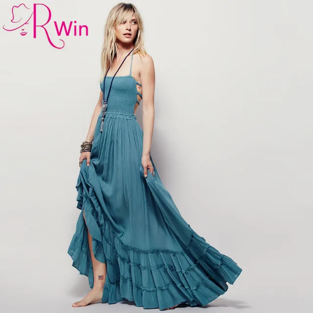 vestido longo hippie