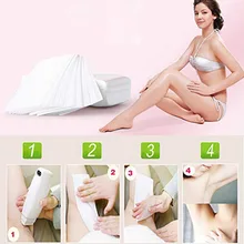 100 шт восковые полоски для удаления волос прочные для лица и тела эпиляция для удаления волос бумага Большая профессиональная Нетканая ткань