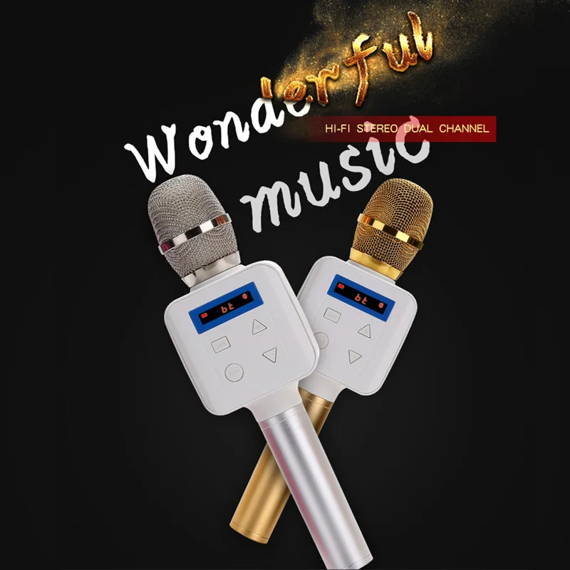 Magic Wireless Bluetooth Karaoke Microphone Professional Player speaker