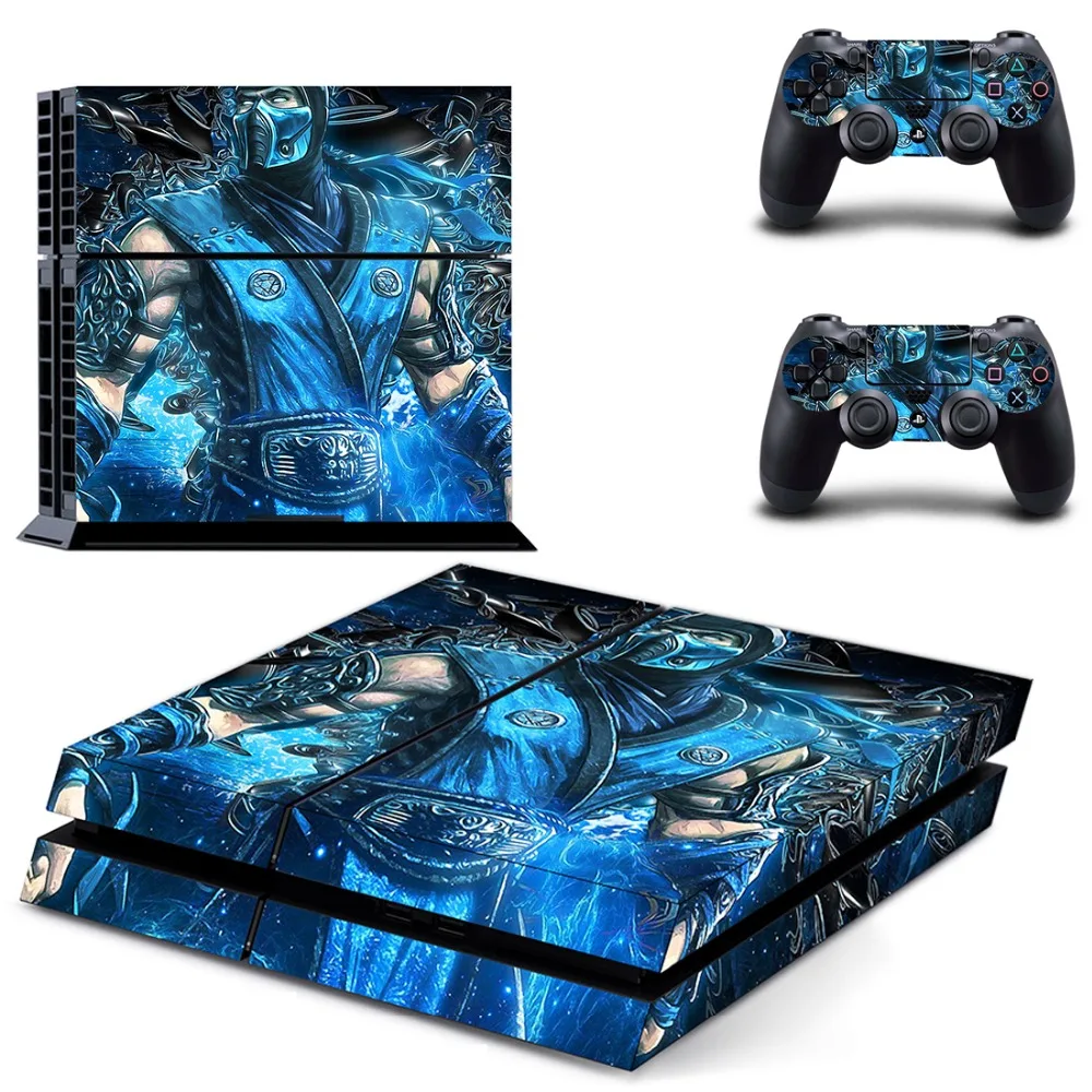Mortal Kombat X наклейка PS4 кожи Стикеры для sony Playstation 4 консоли защитная пленка+ 2 шт. контроллеры 15 моделей