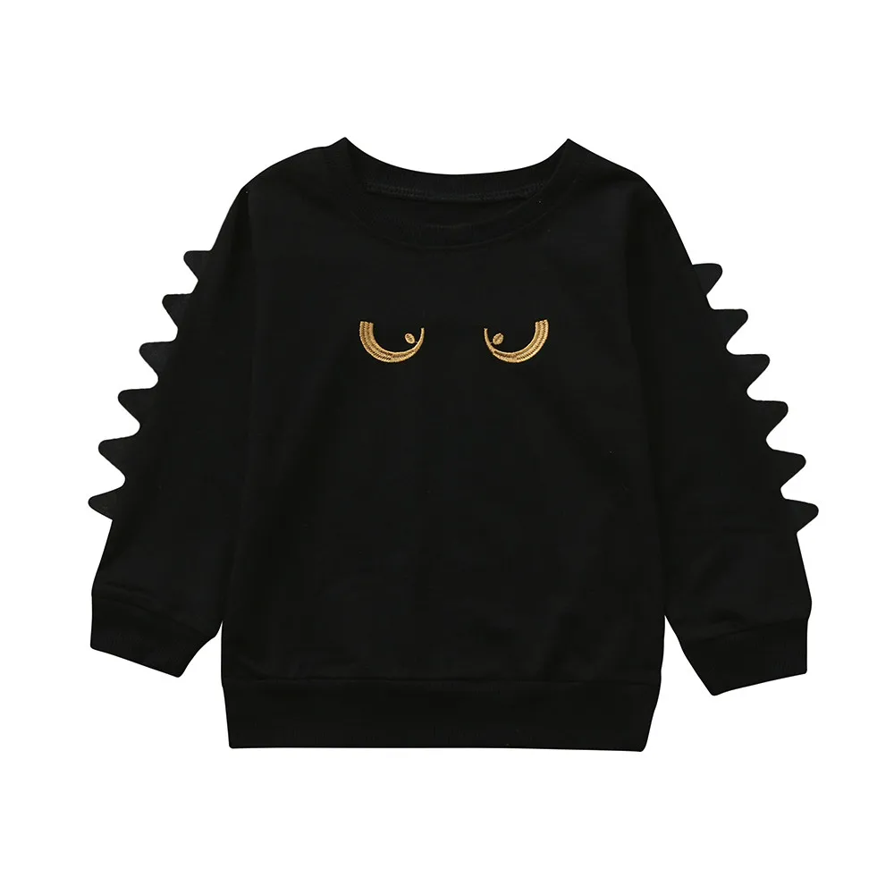 

MUQGEW Baby Girls Boys Long Sleeve Cartoon Eyes Soft Toddler Kids Tops Shirt Clothes gloria jeans sweatshirts for girls
