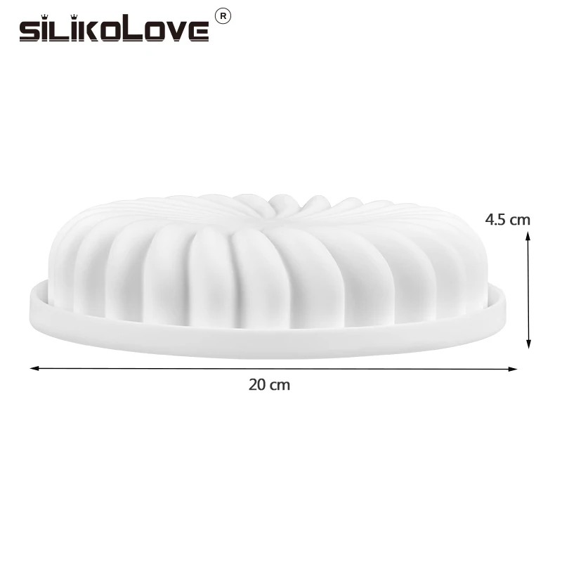 Силиконовая Круглая силиконовая форма для тортов SILIKOLOVE спиральные формы выпечки
