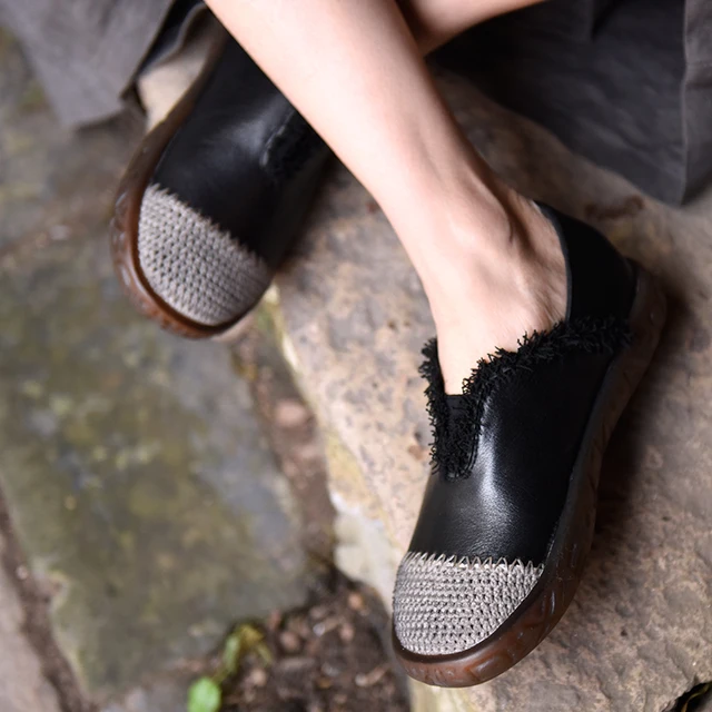 Фото artmu/женская обувь с глубоким мысом в стиле ретро на весну