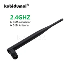 Kebidumei – antenne WiFi sans fil 2.4GHz 5dBi, SMA mâle, pour Mini PCI U.FL IPX vers SMA mâle, câble en queue de cochon