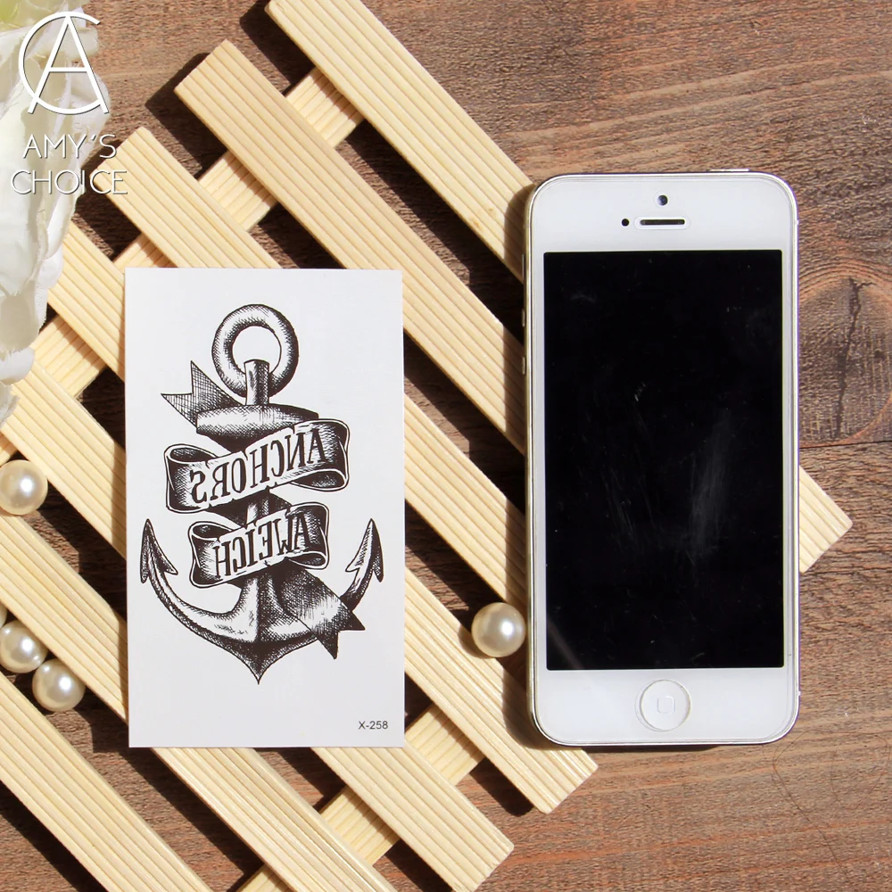 ماء ملصقا الوشم المؤقت فايكنغ بحار مرساة الدفة الثقافية تصميم فلاش الوشم هيئة الفن وهمية الوشم ملصق