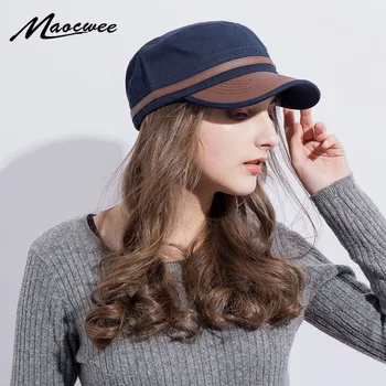 価格 古典的なヴィンテージフラットトップメンズ女性陸軍キャップ PU 帽子調整可能なフィットキャップ暖かいスターミリタリー帽子男性キャップカジュアル Gorras