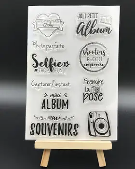 

Camera Souvenirs Transparent Clear Silicone Stamp Seal DIY Scrapbooking photo Album A0281