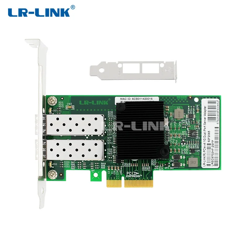 LR LINK 9702HF 2SFP Dual Port Gigabit Ethernet Card Fiber Optical Lan Card PCI Express x1 1