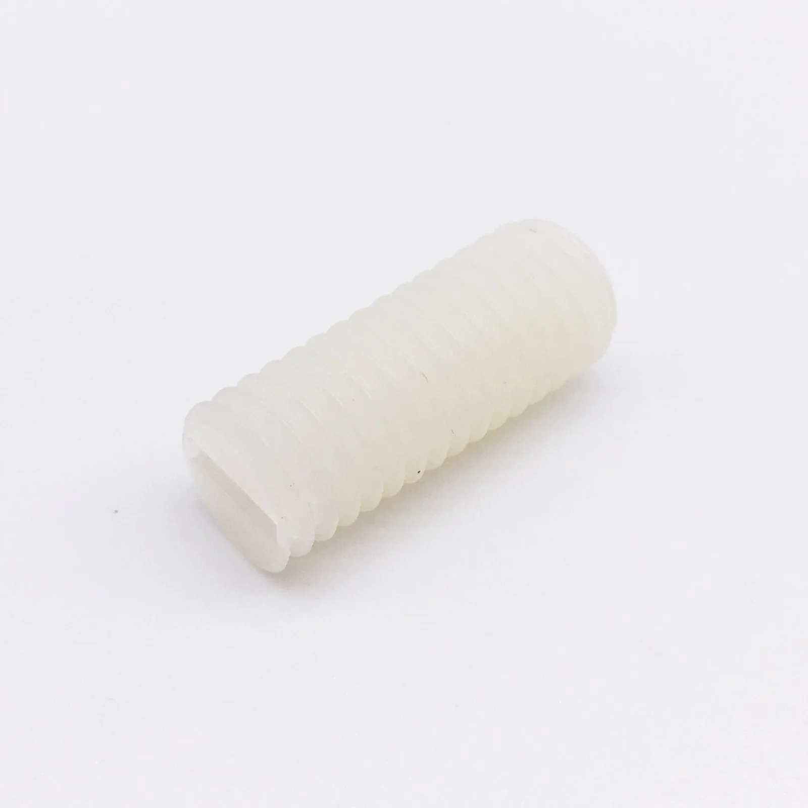 

Wkooa M8 Slotted Nylon Set Screws Plastic Grub Screw Off-white Pack 100