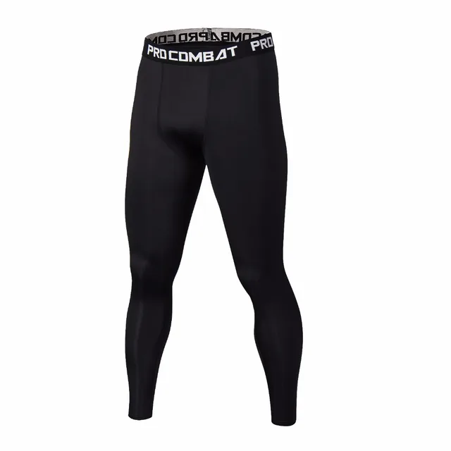 New Men Compression Pants Bodybuilding Joggers Fitness Quick Dry Skinny Leggings Mens Pure Color Crossfit Tights Trousers