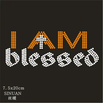 

SINUAN Heat Transfer Patches Hot-Fix Rhinestones Motif Rhinestones Iron On Transfers For Clothing 10Pieces Crafts Accessories