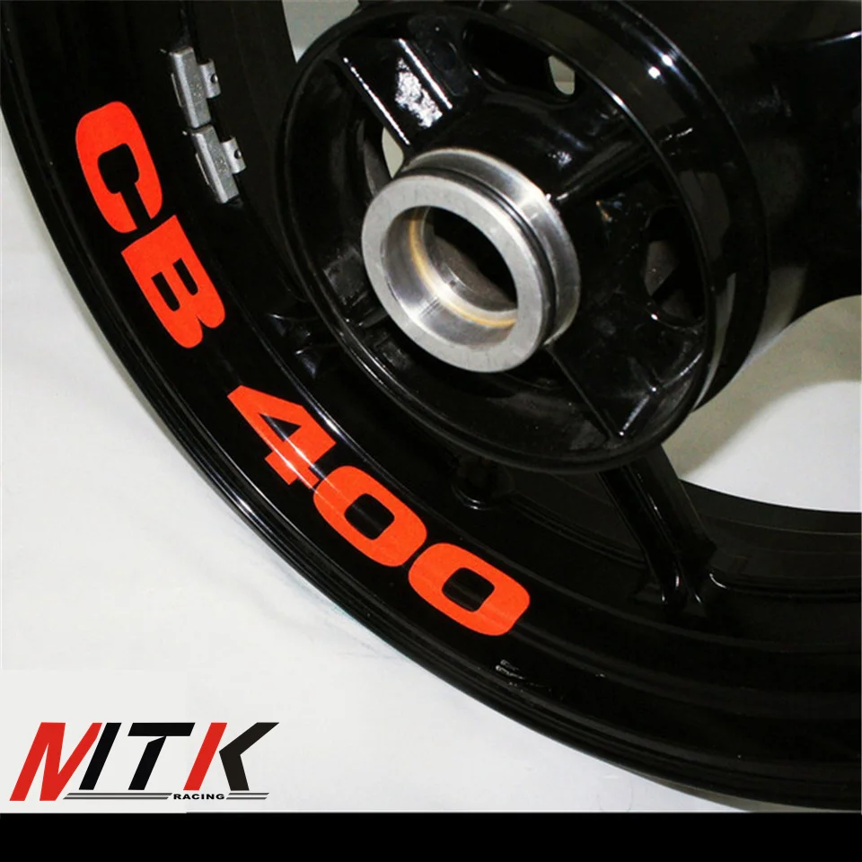 

MTKRACING CB400 8 X CUSTOM INNER RIM DECALS WHEEL Reflective STICKERS STRIPES FIT HONDA CB 400 CB400
