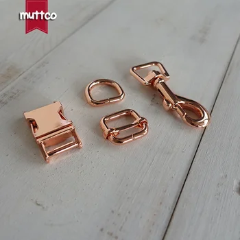 

50sets/lot (metal buckle+adjust buckle+D ring+metal dog clasp/set) 15mm webbing zinc alloy DIY dog collar accessory sewing