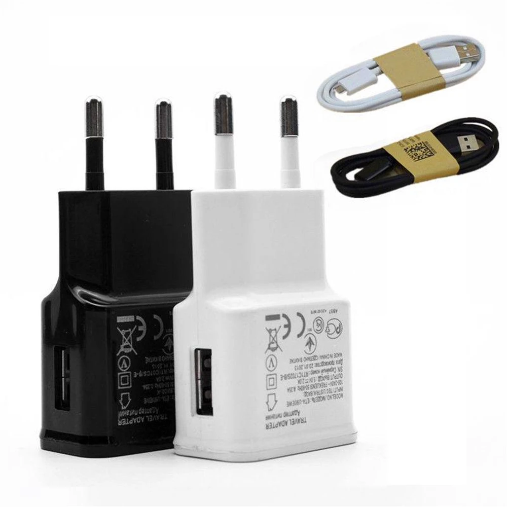 Настенный адаптер зарядного устройства USB + Кабель Micro usb V8 для телефона Samsung A5 A7 2016