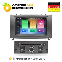 New Link Core Android 8Car DVD Player GPS Glonass Navigation for Peugeot 407 2004-2010 4GB RAM 32GB ROM Multimedia Radio Stereos