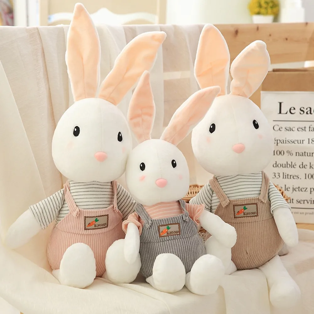 

50cm cute rabbit Korean plush toy stuffed pillow soft rabbit doll baby kids toys kawaii cushion animal toy birthday gift for her