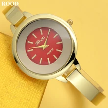 Ladies Bracelet Watches Women Fashion Watch 2017 ROOD Brand Luxury 14 Colors Hand Clock Simple Dial Waterproof Girl Wristwatches