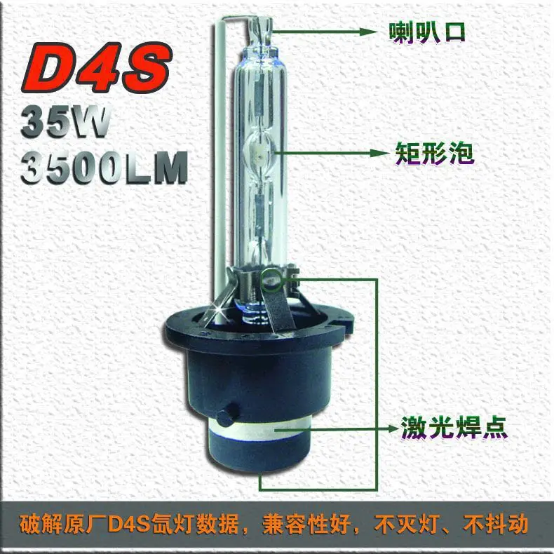 

1 Pair 12V 35W D4 D4S D4R D4C Metal Base Car HID Xenon Auto OEM Replacement AC Bulb No Connector High Quality 4.3K 6K 8K 10K 12K