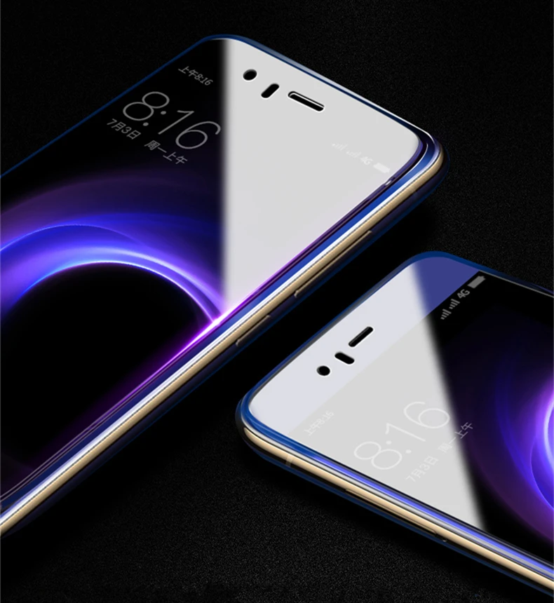 2 шт./лот, полностью закаленное стекло для Xiaomi mi 6 mi 6, Защитное стекло для экрана для Xiaomi mi 6, 0,26 мм, 9 H, Защитная пленка для Blu-Ray