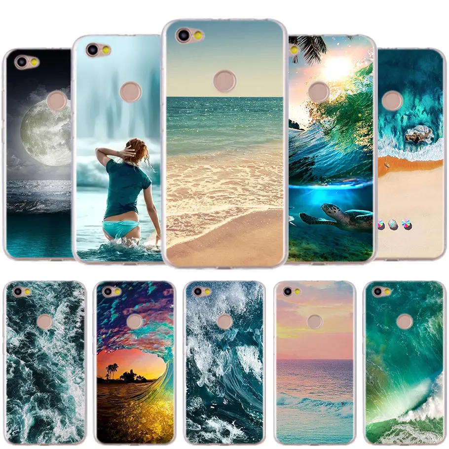 

Sea Ocean Silicone back Case Cover for Xiaomi Redmi 4X 5 5A 5Plus 6 6A Note 5 5A 6 Pro S2 Soft TPU phone case