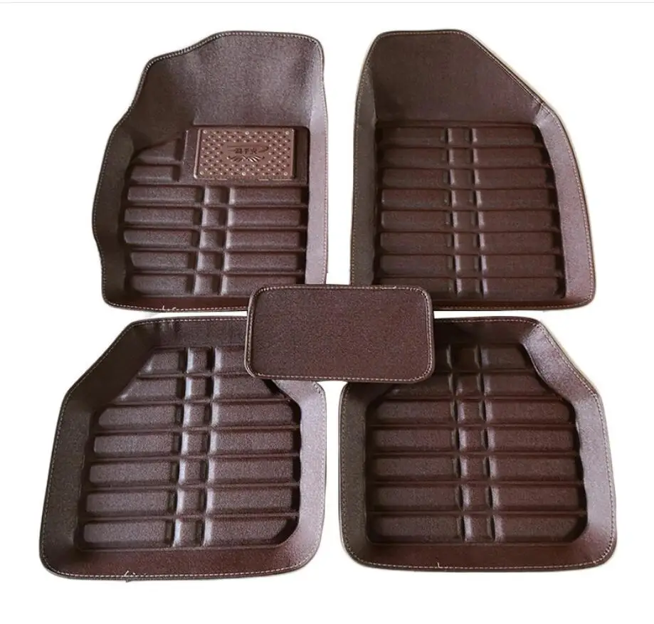 Universal car floor mat For Seat ibiza car mats - Название цвета: Brown