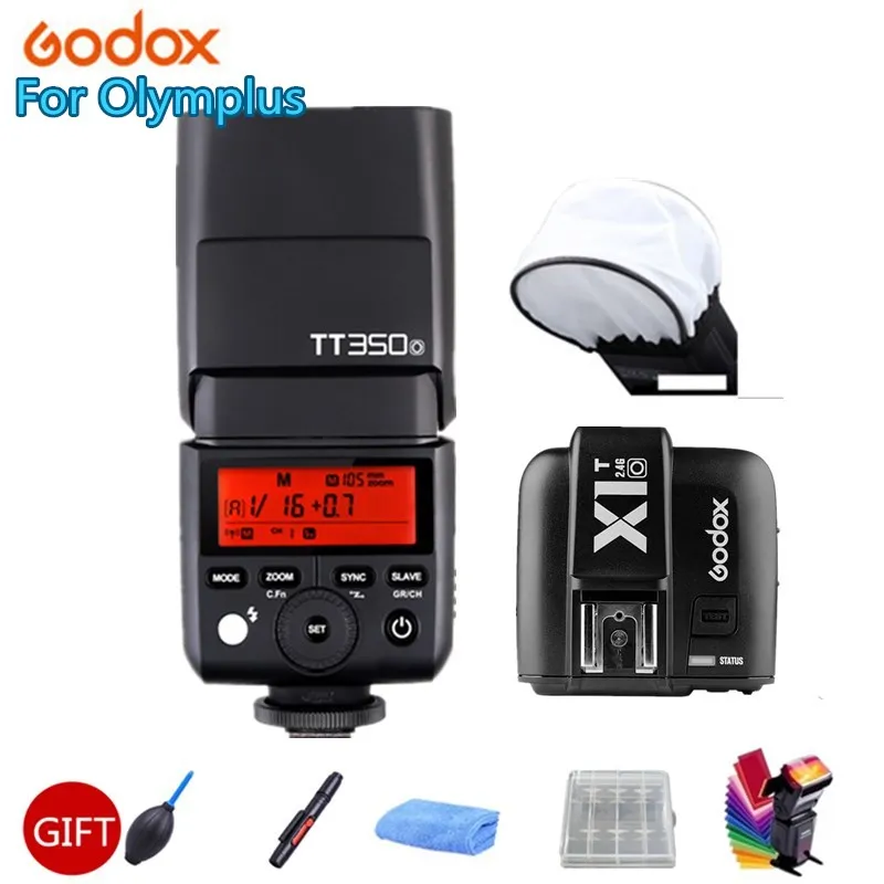 

Godox Mini Speedlite TT350O Camera Flash TTL HSS GN36 + X1T-O Transmitter Trigger for Olympus/Panasonic Mirrorless DSLR Camera