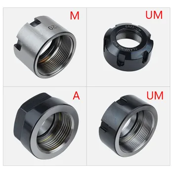 

A/M/UM type ER8 ER11 ER16 ER20 ER25 ER32 Collet chuck Clamping Nuts For CNC lathe Milling Chuck Holder Lathe clamping nut
