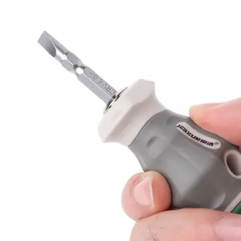 

Double Headed Phillips Flat Screwdriver Magnetic Bits Anti-static Anti Slip Rubber Handle Repair Tool Household Accessory