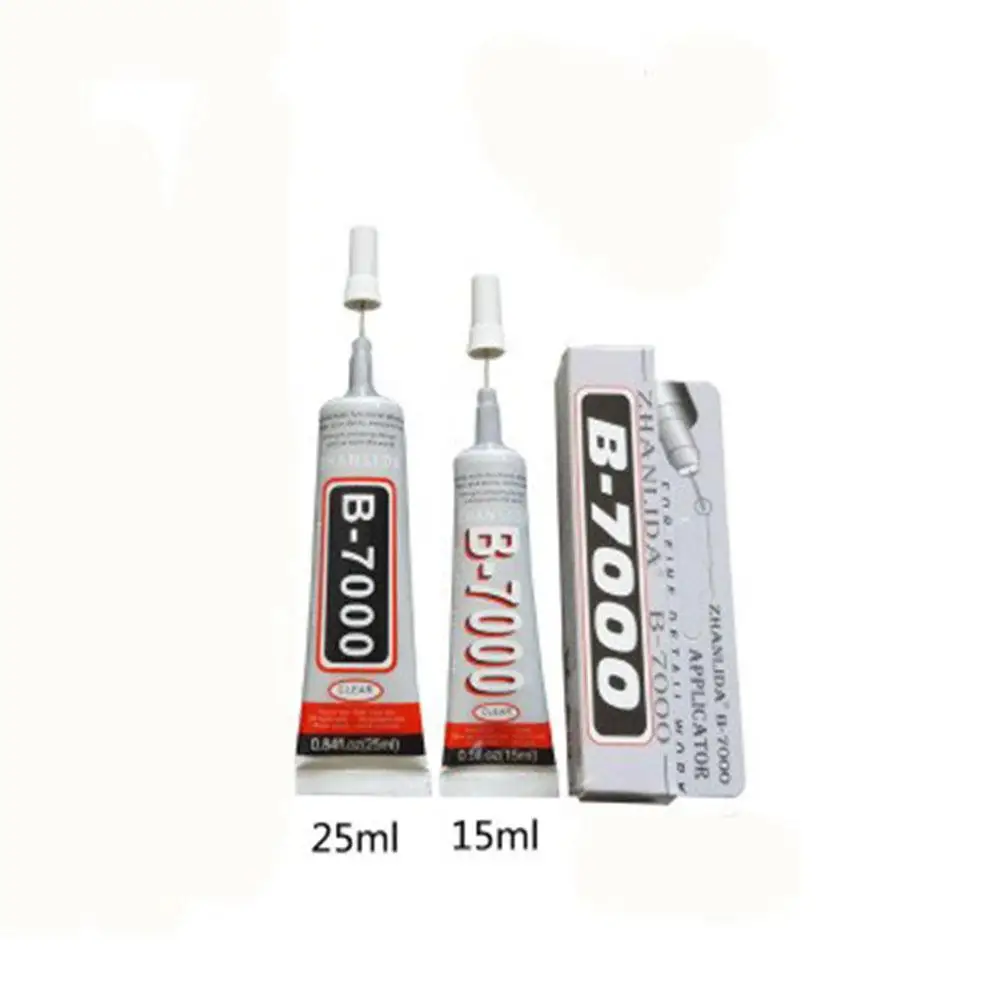 

LanLan 15 / 25ml hand tool set Industrial Strength Adhesive Clear Liquid B-7000 Glue Diy Phone Case Crafts Pearls Rhinestone
