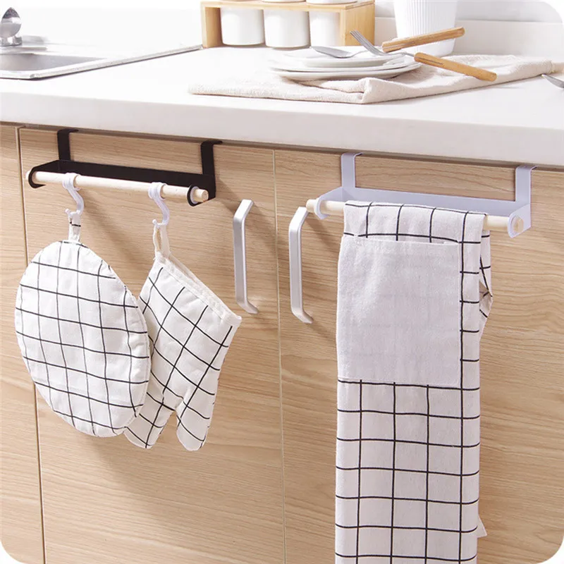 

Wall-Mounted Toilet Paper Holder Single Towel Rack Wrought Iron Rack Bathroom Punch Free Rack Creative Cabinet Door Wall Hanging