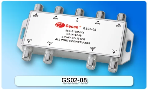 2016 Gecen СБ 8-Way Splitter Модели GS02-08 с функцией усилителя | Электроника