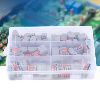 

konektor 60PCS PCT-212 213 215 Spring Terminal Block Electric Wire Cable Quick Connector 2/3/5 Way micro usb connector