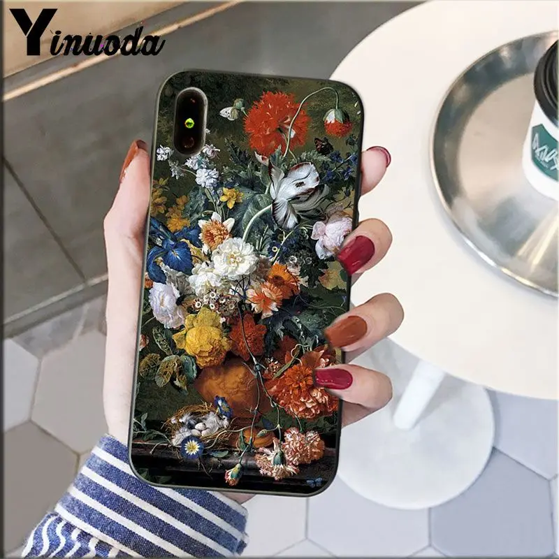 Classic painting flower Butterfly In a Vase aesthetic Art