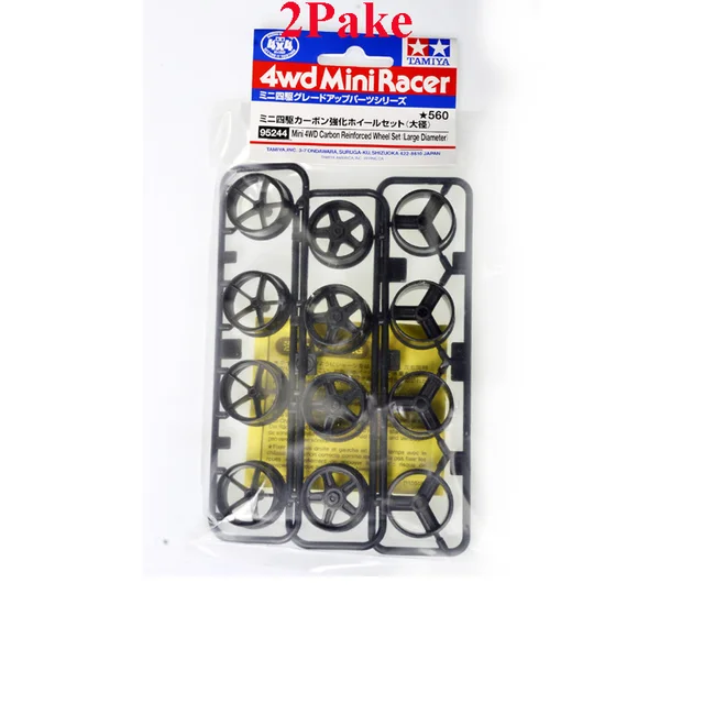 Best Offers 2Pakes 95244 Wheel Hub Large Diameter Wheel Rim for RC Model Cars Tamiya Mini 4WD Racing Car Accessories Carburizing Strength