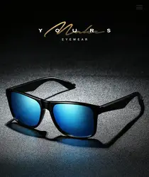 Ruosyling квадратный коричневый Для мужчин солнцезащитные очки Для женщин унисекс черная рамка коричневые линзы классический Дизайн Для