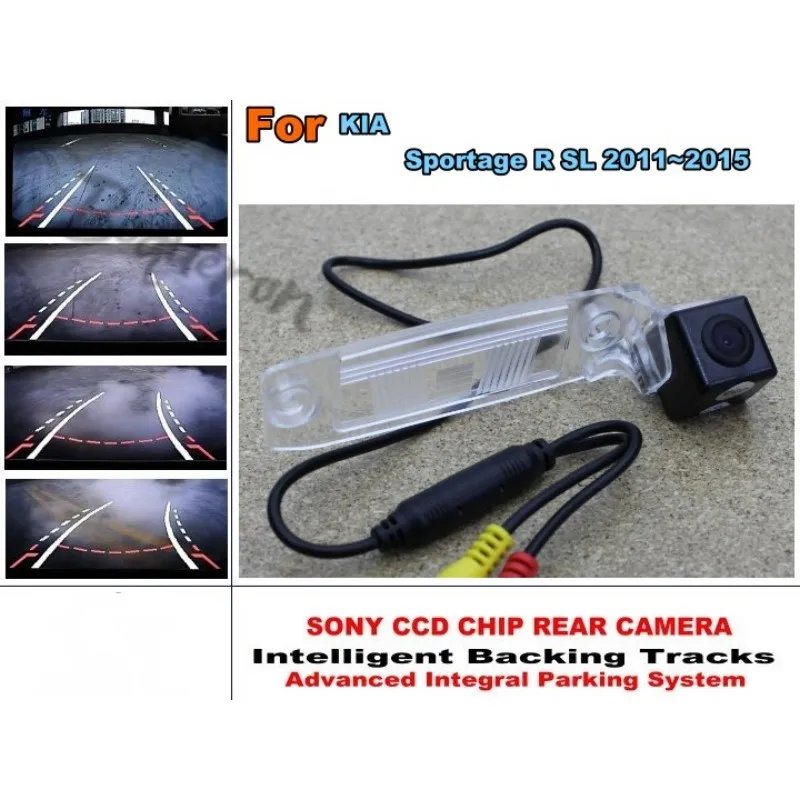 Car Dynamic Path / HD CCD Night Vision Rear Camera Reverse For KIA Sportage R SL 2011~2015 | Автоэлектроника