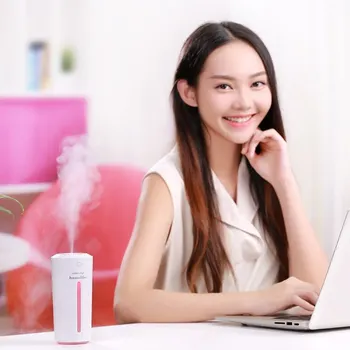 

New 230ML Mini Cup Shape Air Humidifier USB Charging Air Moistener Noiseless Colorful Night Light Mist Maker For Car Home