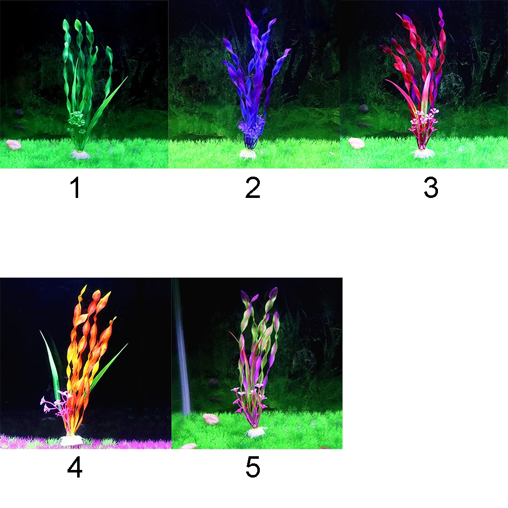 Мода 31 см высота мода современная фантазия искусственные водоросли растения для аквариума ландшафтное украшение аквариума#1009