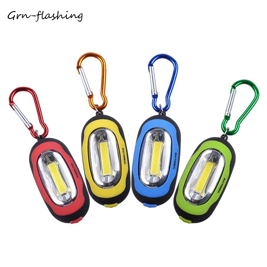 

Portable LED Flashlight Mini Handy COB Keychain Torch 3 Lighting Modes For Indoor Outdoor Actives Camping Hiking Night Lighting