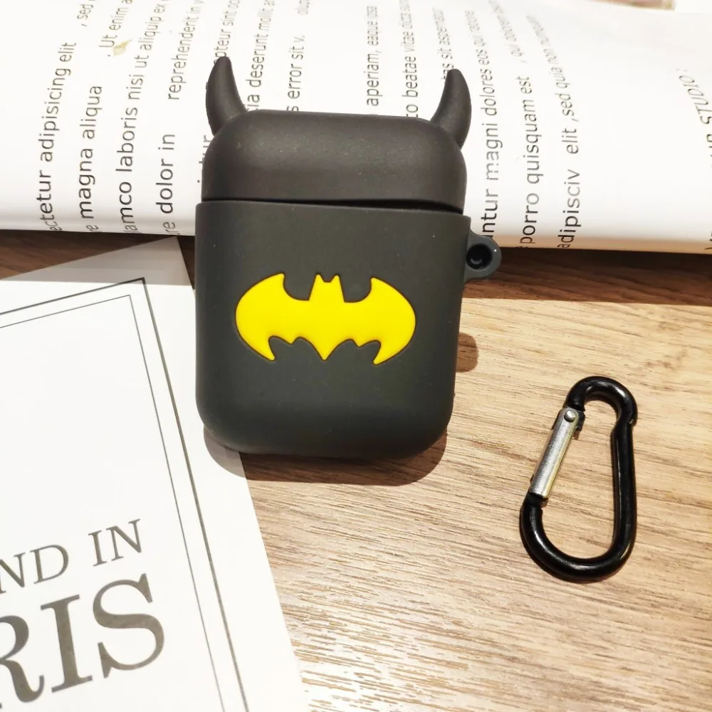Cute Earphone Case For AirPods Cover For Air Pods Cartoon Accessories For Apple Airpods Silicone Case With Key Rings Strap (9)
