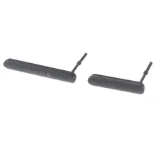 Original Black Silver For Sony Xperia M4 Aqua Sim Card Slot Port Micro SD USB Dust Plug Cover Replacement Parts Free Shipping